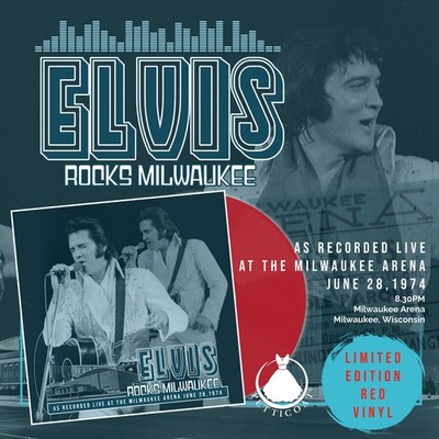 Elvis Presley- ROCKS MILWAUKEE   LP/CD   RED vinyl   Petticoat  NO FTD
