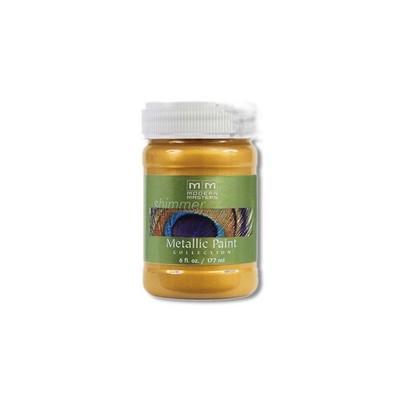 Modern Masters Shimmer Satin Gold Rush Water-Based Metallic Paint 6 oz ME65806