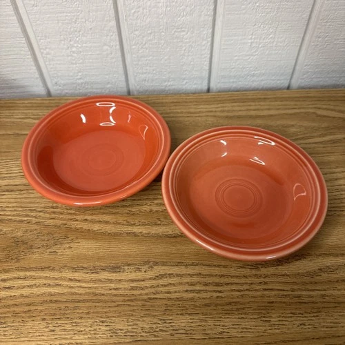 Homer Laughlin FiestaWare Persimmon Dessert Berry Bowl 5 3/8” Retired Lot 2