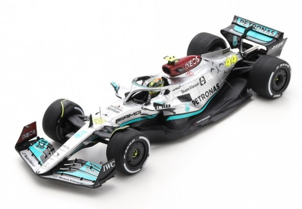 MERCEDES-AMG W13 Spark 1/43 miniature GP de France 2022 Hamilton en résine