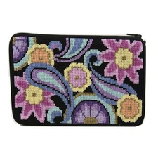 Cosmetic Purse - Paisley - Needlepoint Kit