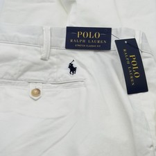 Polo Ralph Lauren Stretch Classic Fit Chino Pants 50 Big 32 White Cotton Golf
