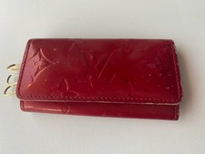 Louis Vuitton Monogram Vernis 4-Key Holder Red Pomme D'Amour Made in France