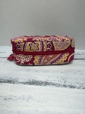 VERA BRADLEY Retired  Zip Around Eyeglass Case Raspberry Fizz Pink Paisley