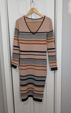 Lark + Grey Women's Size Large Sweater Dress Brown