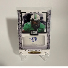 2021 SAGE Premier Draft Rookie Auto Tavante Beckett A22 Marshall NCAA Football