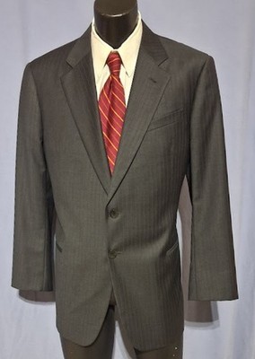 Giorgio Armani Sport Coat 44R Dual Vents Very Current Subtle Stripe
