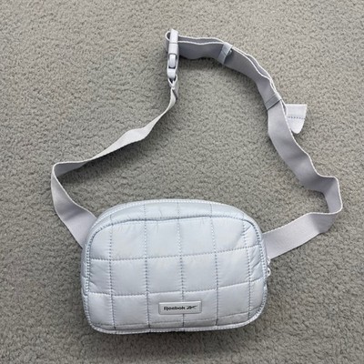 Reebok RWS4F4377 NSZ Light Blue Quilted Puffer Waist Bag Fanny Pack Crossbody