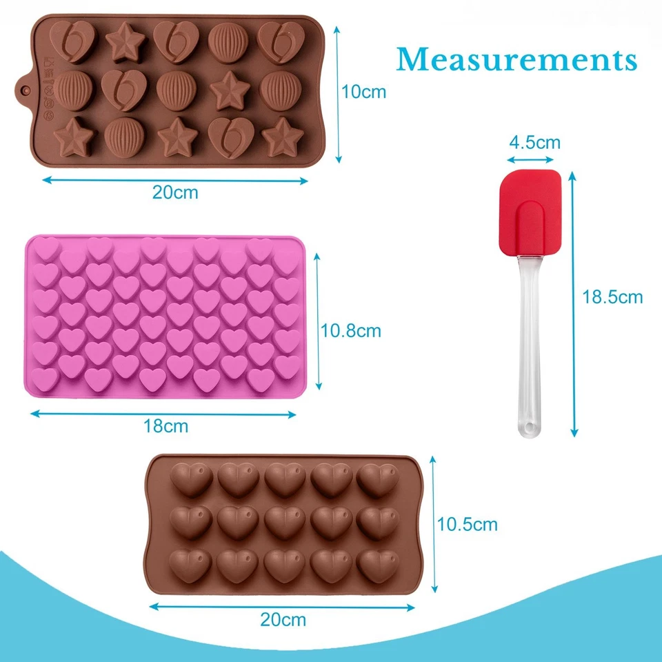 Backformen 10-teiliges Back Set Silikon Spatel Springformen Kuchenform - Bild 4 von 4