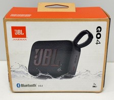 JBL GO 4 Portable Bluetooth Speaker Black Waterproof IP67 USB-C - NEW OPEN BOX