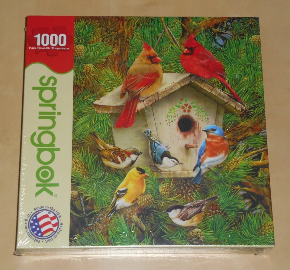 Springbok 1000 Piece Puzzle Lot Birds Bloom Feathered Retreat Winter Friends NIB - Image 3 of 3