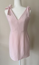 AMANDA UPRICHARD Allora Blush Pink Tie Strap Mini Dress Small