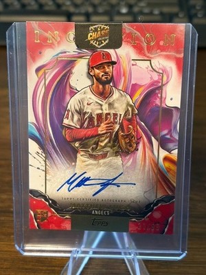 2025 TOPPS INCEPTION MATTHEW LUGO ROOKIE RED ON-CARD AUTO /99 ANGELS AUTOGRAPH