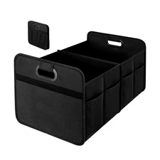 YSSOA 2 Compartments Car Trunk Organizer, 600D Oxford Polyester Car Storage, ...