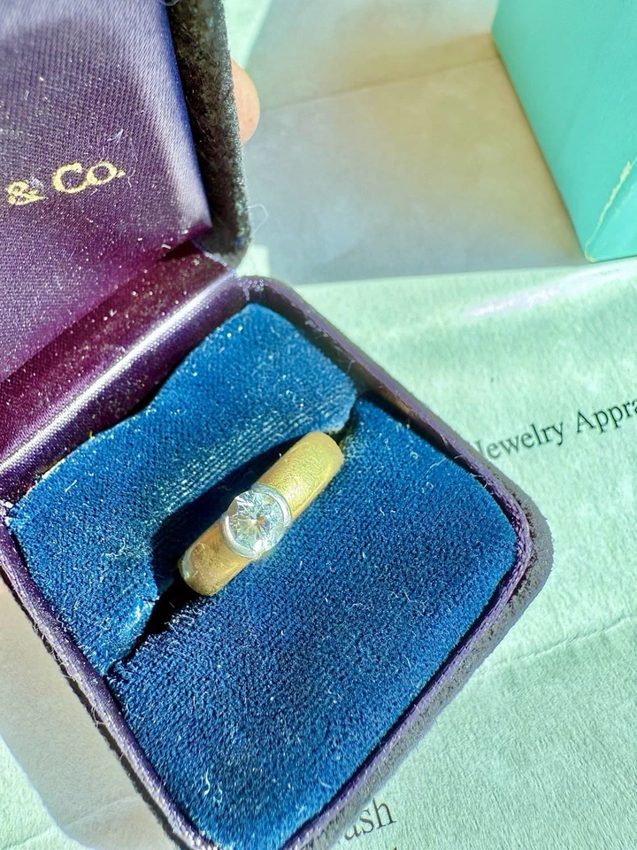 Anillo de diamantes Tiffany 0,5 quilates talla 5 Foto 4 de 4