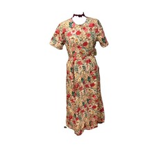 Vtg Eddie Bauer Women  s Floral Dressed Sz S Made In USA 7/26 