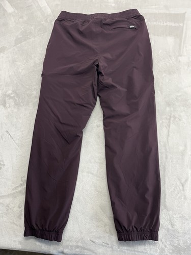 Eddie Bauer Pants Women 10 Burgundy Fleece Lined Stretch Cuffed Jogger Outdoors - Picture 18 of 20