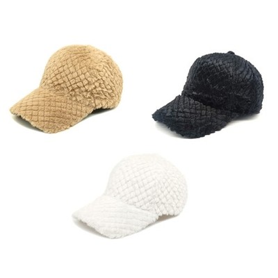 Women Sun Hats Sports Baseball Cap Visor Cap Autumn Outdoor Plush Baseball Cap