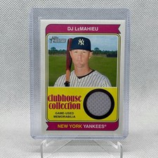 DJ LEMAHIEU GAME USED RELIC CLUBHOUSE COLLECTION 2023 TOPPS HERITAGE #CCR-DL