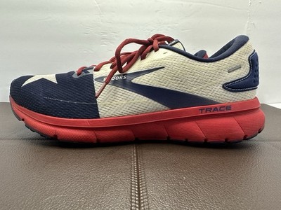 Brooks Trace 2 Texas Star Running Shoe Men's 11.5 USA Red White Blue 1103881D689