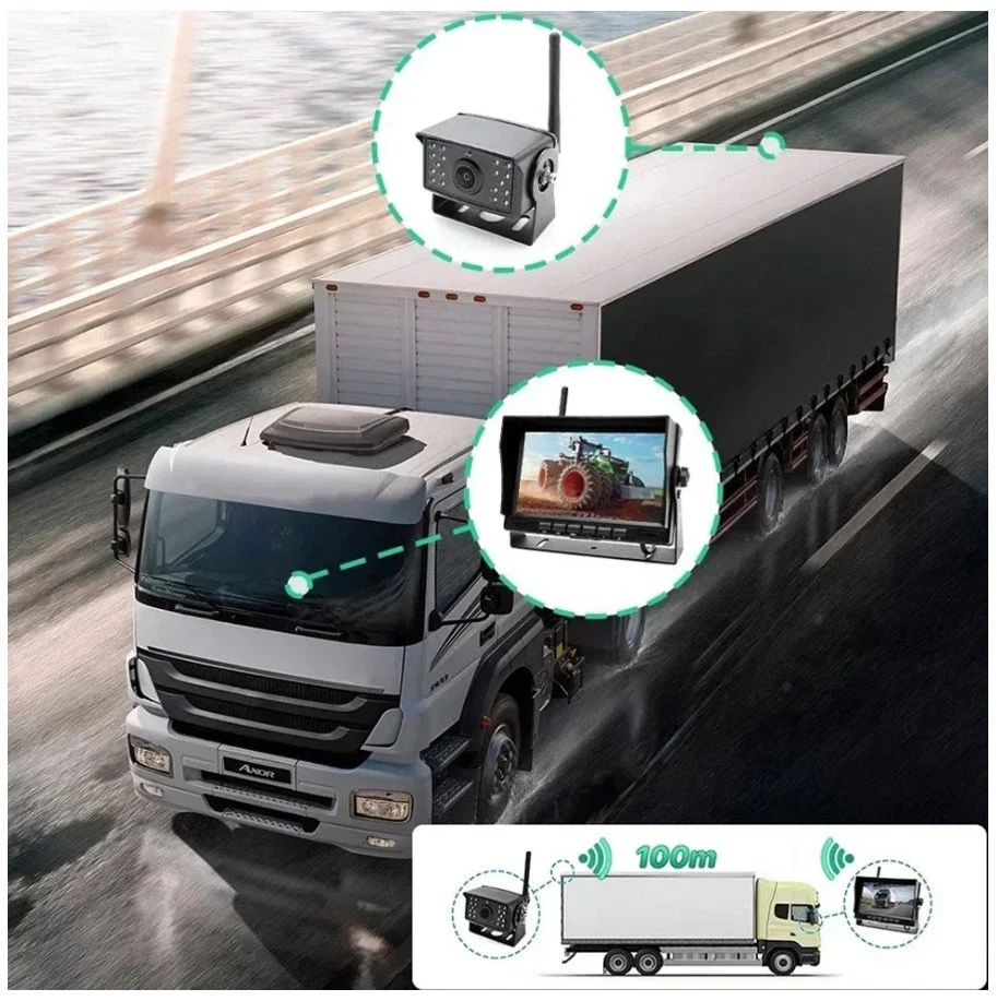 AHD Digital Wireless Backup Camera 7" Monitor Kit for Truck RV Trailer Reverse - Image 4 of 4