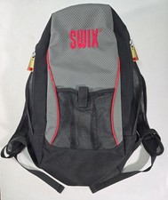 Vintage Swix Skiing Snowboarding Gear 3 Pouch Backpack Black Red  Grey