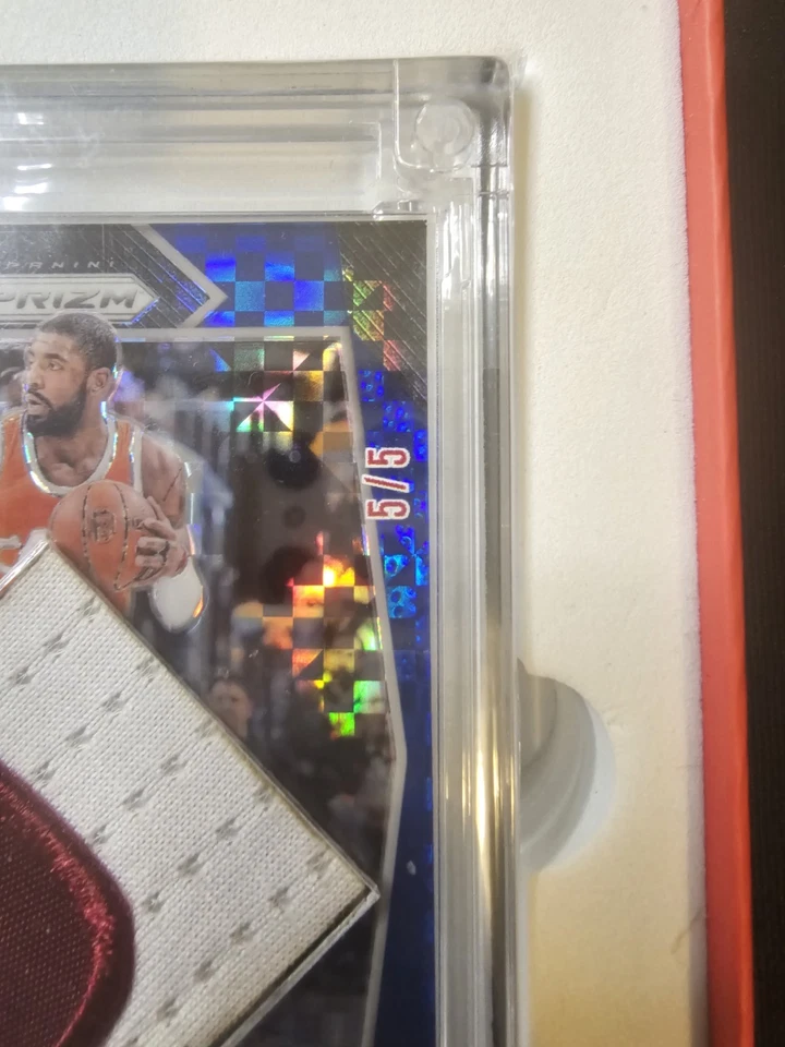 Parche de camiseta Kyrie Irving 5/5 refractor usado para jugadores (Jeresy Fusion) 🔥 Foto 4 de 4