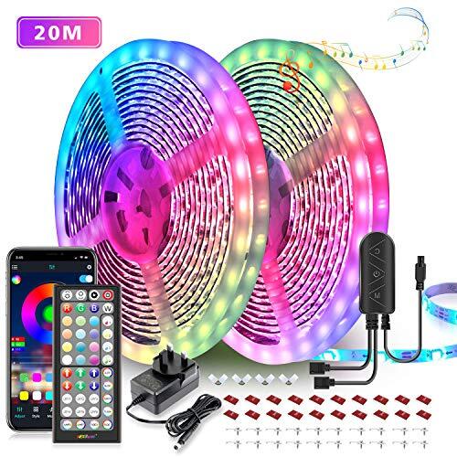 Mexllex LED Strip Lights 30m (2 Rolls of 15m) UltraLong Music Sync