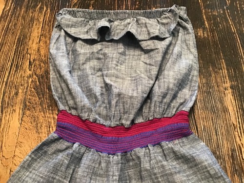Cleo Girls Juniors 100% Cotton Shorts Gray Romper Jumpsuit Playsuit Sz.S(Chico) - Picture 11 of 12