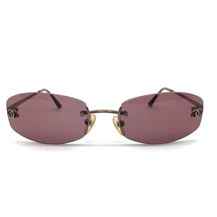 Chanel Women Sunglasses 4003 Pink Brown Frame 53□19 130 Timeless 