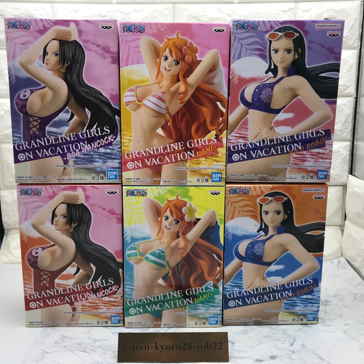 One Piece Boa Hancock Nami Robin Figure Set of 6 GRANDLINE