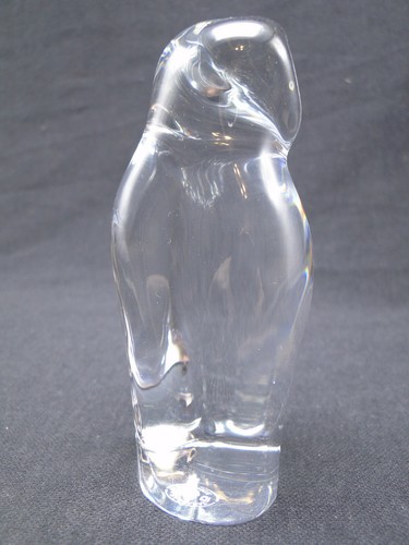 Baccarat France Owl Figurine Paperweight 4¼in Clear Polished Crystal - Picture 5 of 7