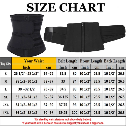 Women Waist Trainer Sauna Neoprene Sweat Belt Tummy Control Gym Yoga Body Shaper - Picture 11 of 14