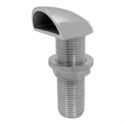 Marine 316 Stainless Steel Boat Thru Hull I.D. 22MM Threaded Hose Fitting Intake