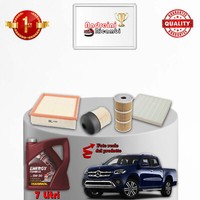 Set Service 4 Filter Und ÖL Mercedes Classe X 220 CDI 120KW 163CV Von 2017-