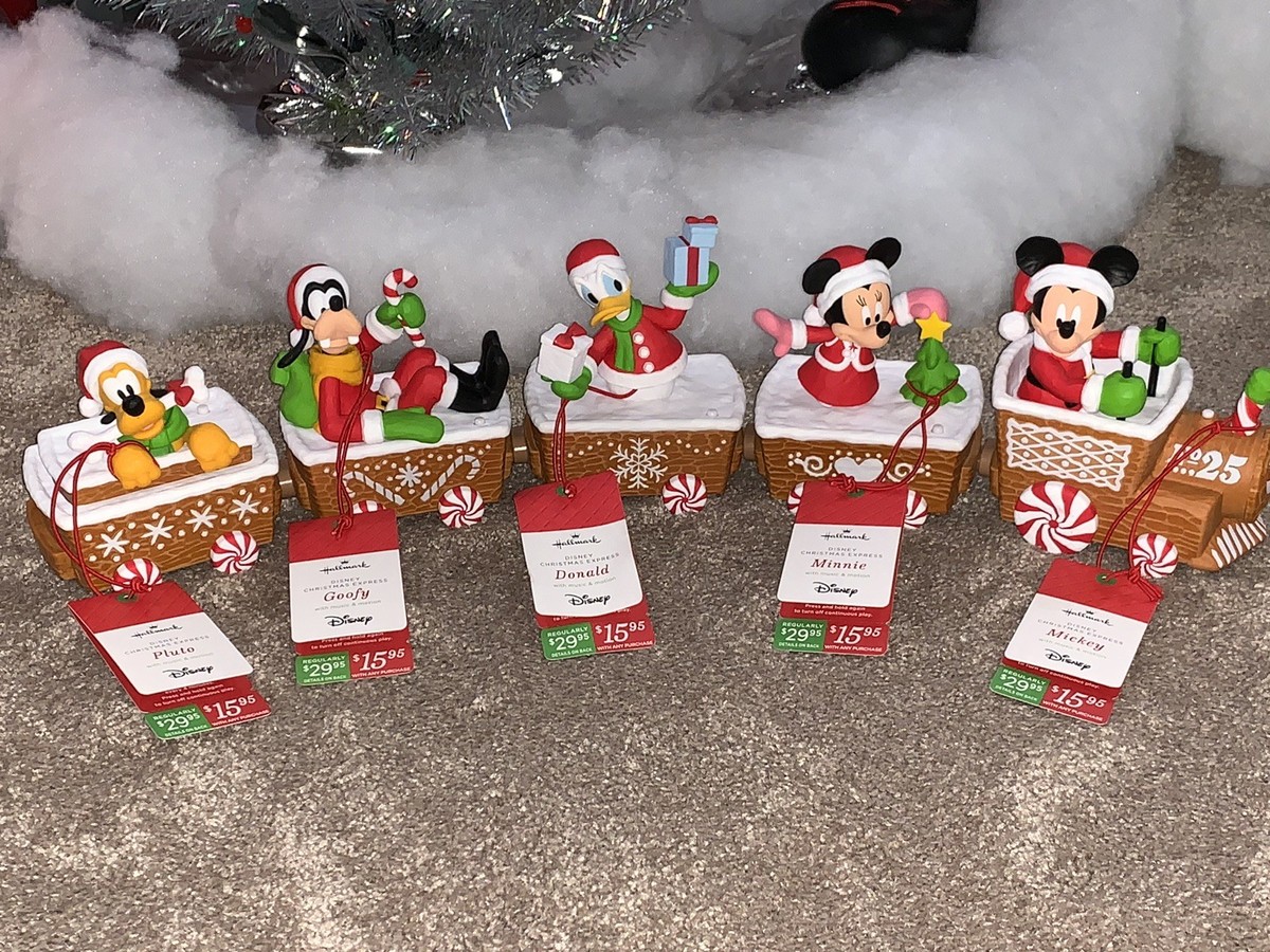 Hallmark MICKEY EXPRESS ホールマーク 5個フルセット HALLMARK Disney Christmas Express Train Mickey Minnie Donald