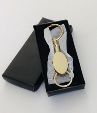 Valet Pull Apart Keychain Brass Gold Tone New In Box
