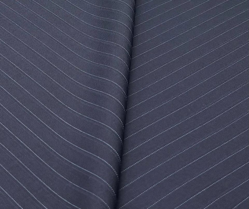 Blue Striped Super 150s Wool Blend Fabric Suiting Thobes Dishdasha 3.50m x 1.50m - Image 4 of 4