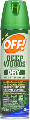OFF! Deep Woods 25% DEET Insect Repellent 4oz  Aerosol mosquito tick chigger OFF