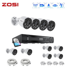 ZOSI 4MP PoE Security Add-on Outdoor Camera Smart Human Detection IR Night 2TB