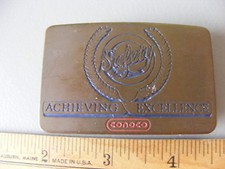 Vintage 1950's Conoco Belt Buckle