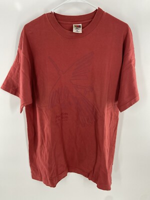 Vintage Aztec Ancestors Of Incas T-Shirt USA Single Stitch Red Shirt Size XL