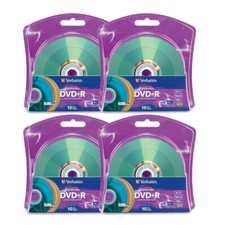 Verbatim LightScribe DVD+R 40pk colori assortiti - stampe incisione laser su disco