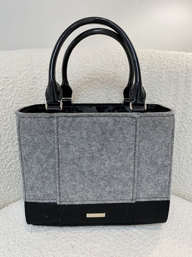 Kate Spade Beantown schwarz & grau Quinn Handtasche unverbindliche Preisempfehlung des Herstellers $ 298 selten grauer Knopf - Bild 7 von 10