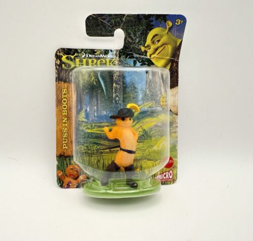 NIP Shrek Dreamworks SET OF 3 Mattel Micro Collection Toys Fiona, Dragon, Cat - Picture 2 of 7