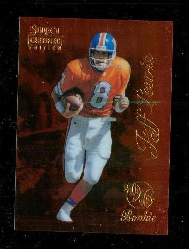 Vintage 1996 PINNACLE SELECT CERT RC Chrome Football Card #87 JEFF