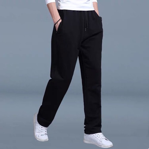 Men Open Hem Bottoms Track Pants Casual Straight Joggers Jogging Trousers L-5XL` - Picture 10 of 17