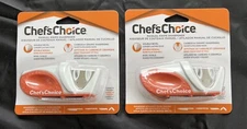 Chef's Choice Manual Knife Sharpener 2 Pack Double Bevel Carbide & Ceramic NEW