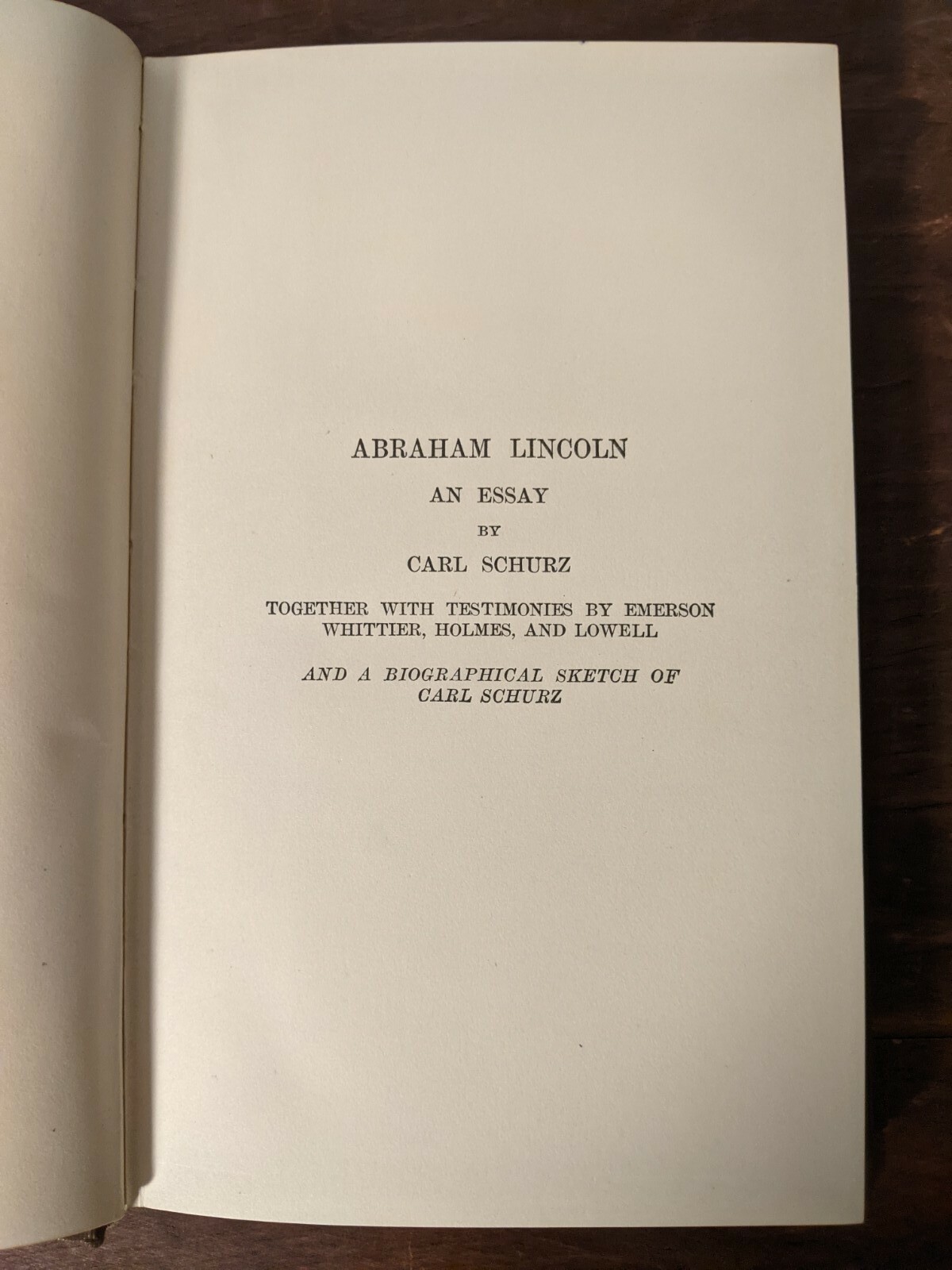 1899 Abraham Lincoln Carl Schurz Chautauqua Literary HC Gettysburg