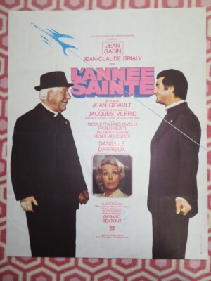 L'ANNEE SAINTE/ Holy Year FRENCH (23.5''X 29.5'') ROLLED POSTER JEAN GABIN  1976